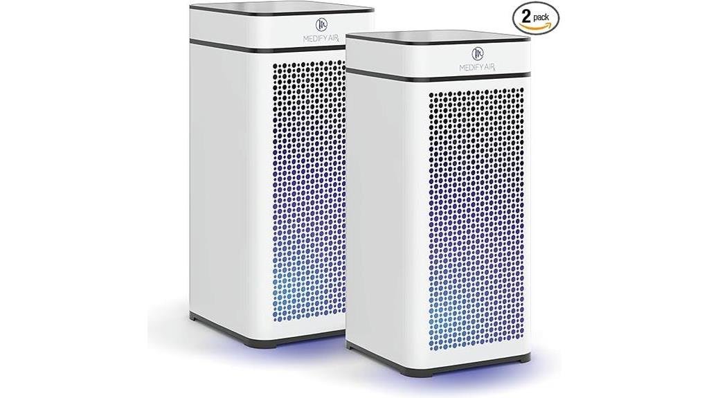 Medify MA-40-UV Air Purifier With HEPA H14 Filter – Bundle Includes Additional Filter (Open Box)