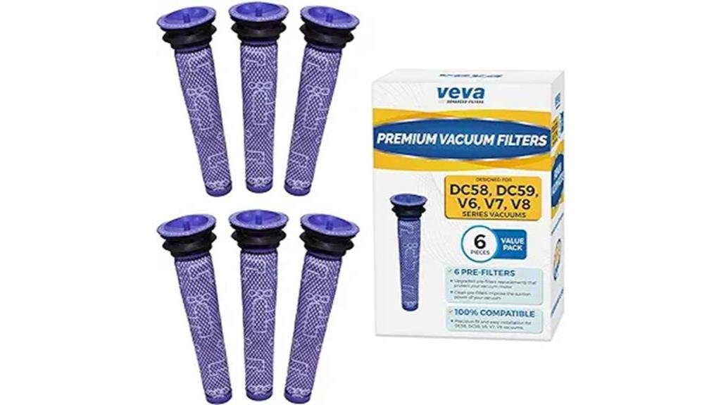 efficient pre filters for veva vacuum